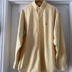 Polo by Ralph Lauren Men's Butter Yellow Dress Shirt